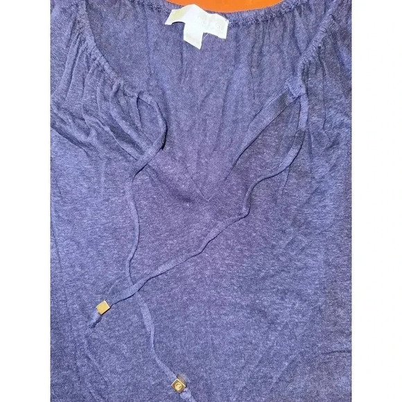MICHAEL KORS v neck size XL TOP NAVY BLUE - Picture 2 of 4
